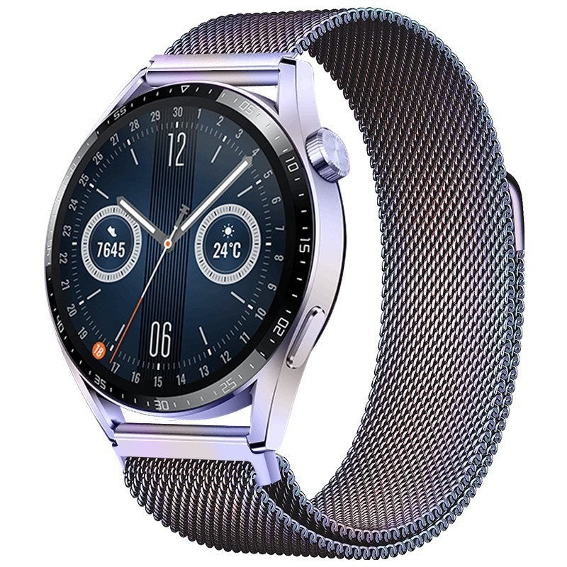 Smart Watch Flat Head Style Milan Strap Garmin Convex Head Universal Metal Strap