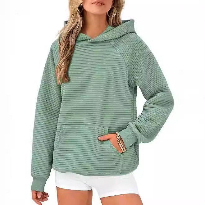 Women Fashion Hooded Sweatshirt, Casual Long Sleeve Pocket Hoodie