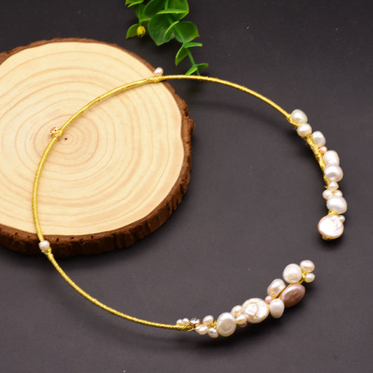 Natural Freshwater Pearl Necklace Party Gift