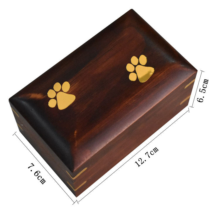 Wooden Square Pet Moisture-proof Urn