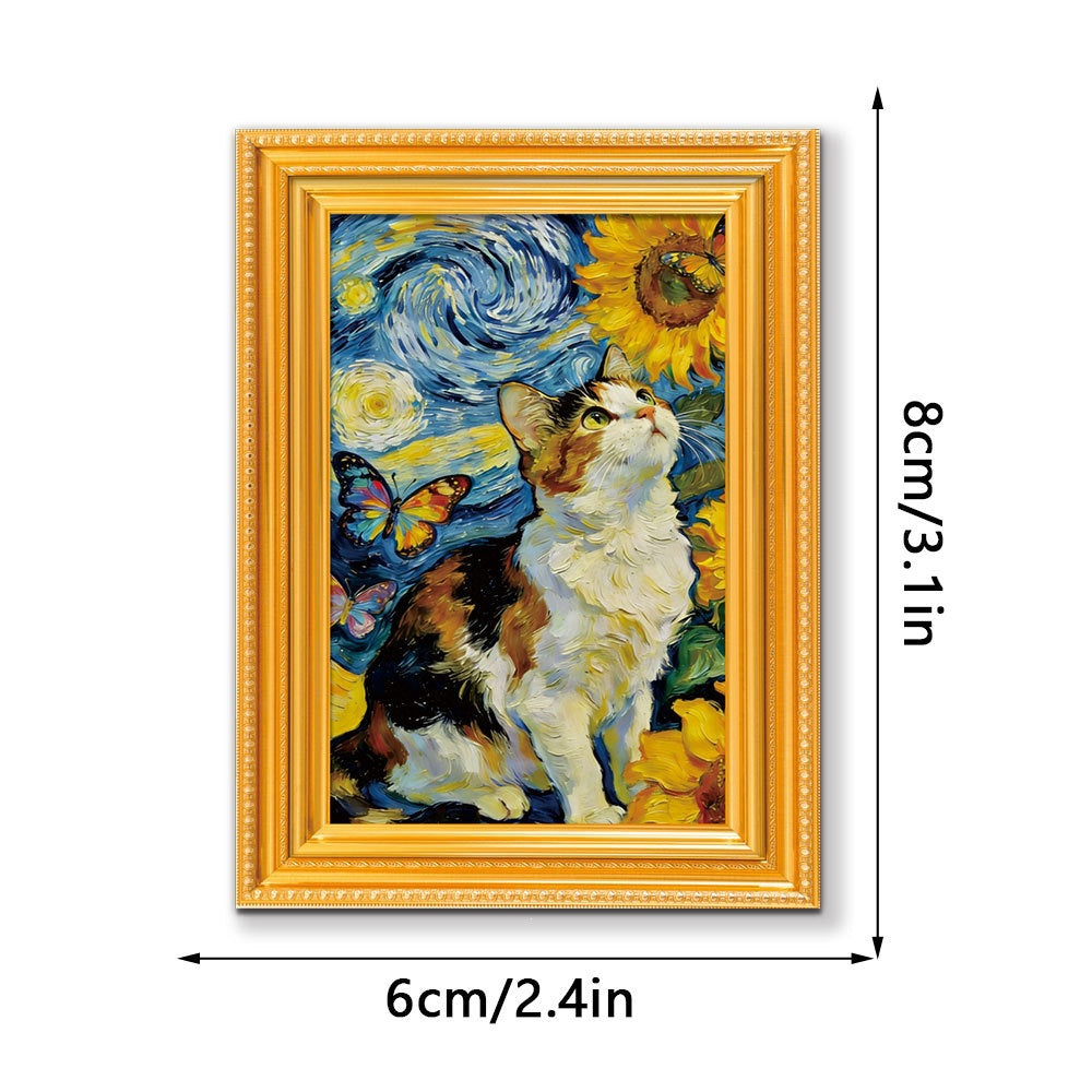 3D Wooden Photo Frame Fridge Magnet Home Decor