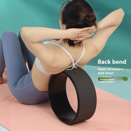 TPE Printing Home Non-slip Bodybuilding Slimming Waterproof Shock Absorption Yoga Wheel