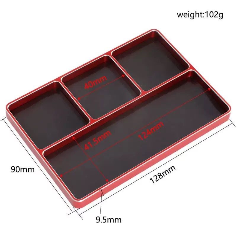 Metallic Matte Magnetic Screw Tool Storage Tray