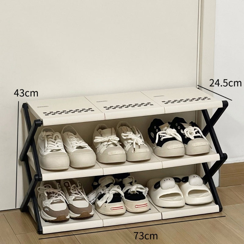 Multi-tier Foldable Shoe Cabinet For Home Entryway And Dorm Rooms