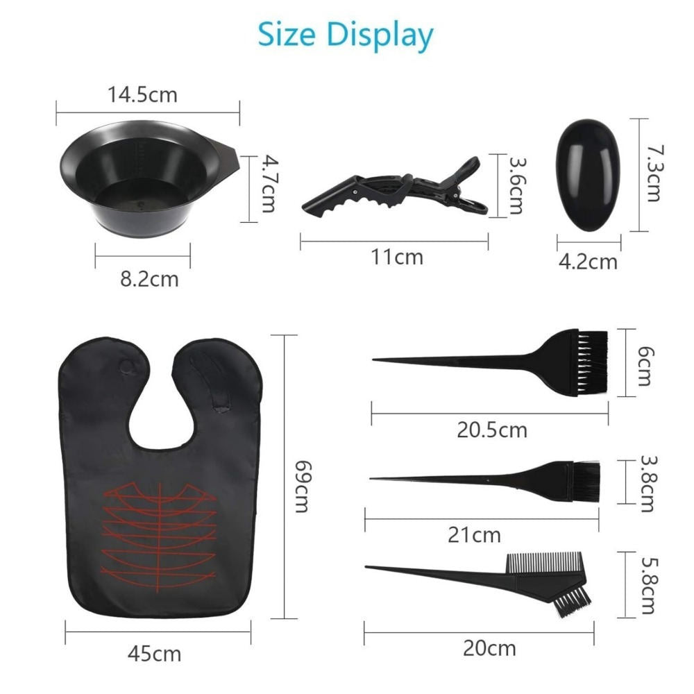2-Piece Hair Dye Kit With Highlighting Cap For At-Home Hair Dyeing