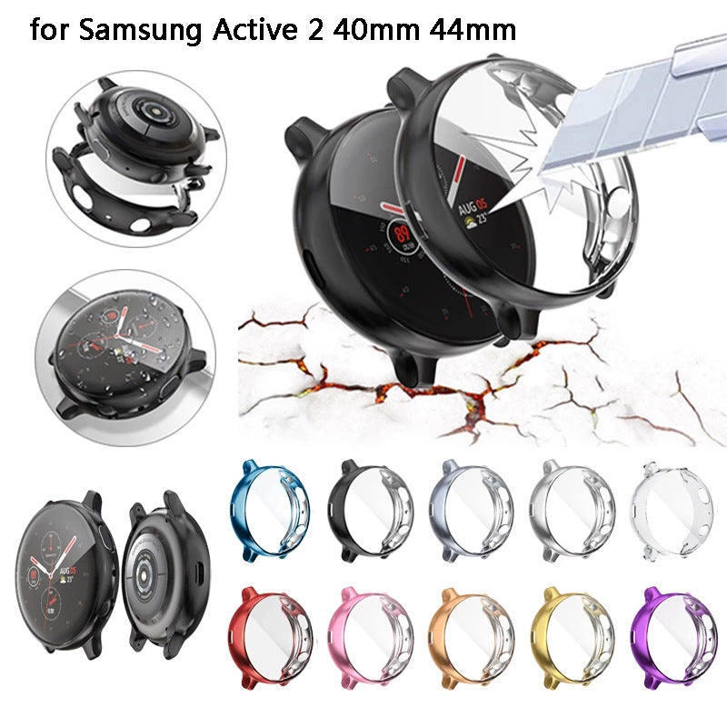 For Samsung Watch Active 2 TPU Soft Protector Full Screen Protective Cover