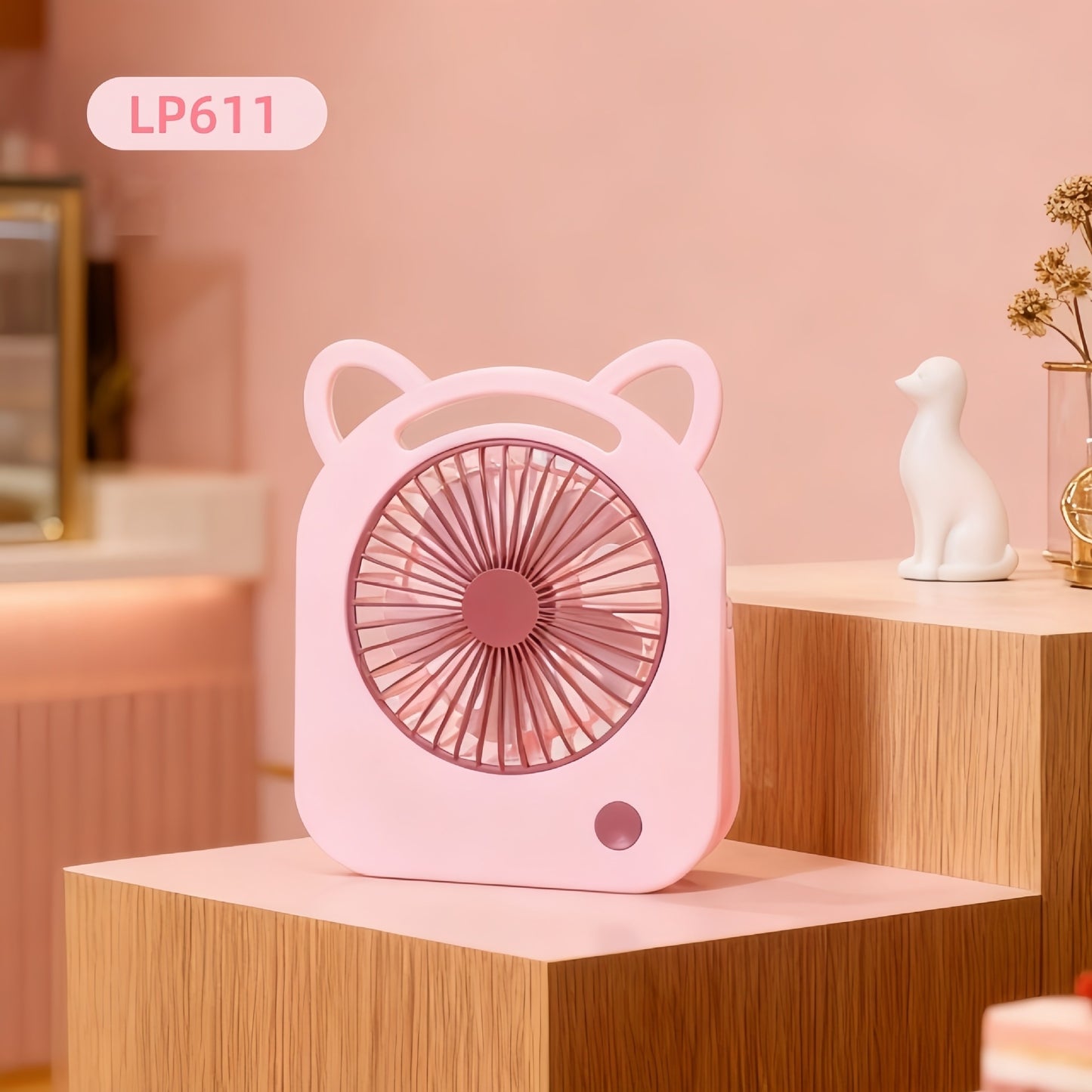 Adjustable-Angle Three-Speed Big Wind USB-Charged Gift Fan