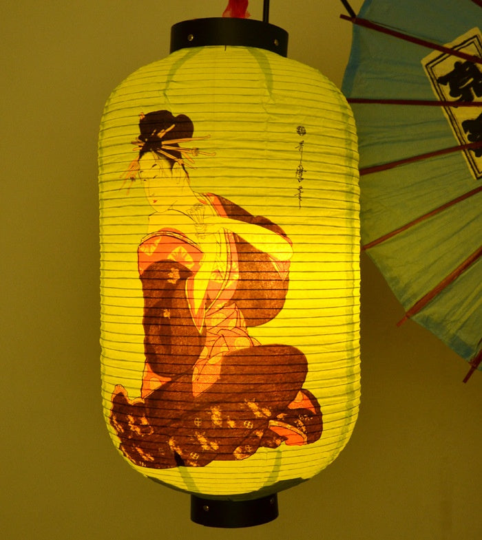 Hotel Decoration Ukiyo-e Portrait Of A Beauty Chinese Lantern
