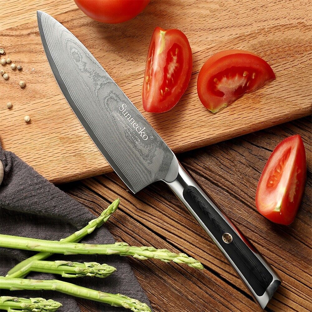 Chef Knife 6.5 Inch Kitchen Cutlery Japanese Knife Damascus Steel Meat Cleaver