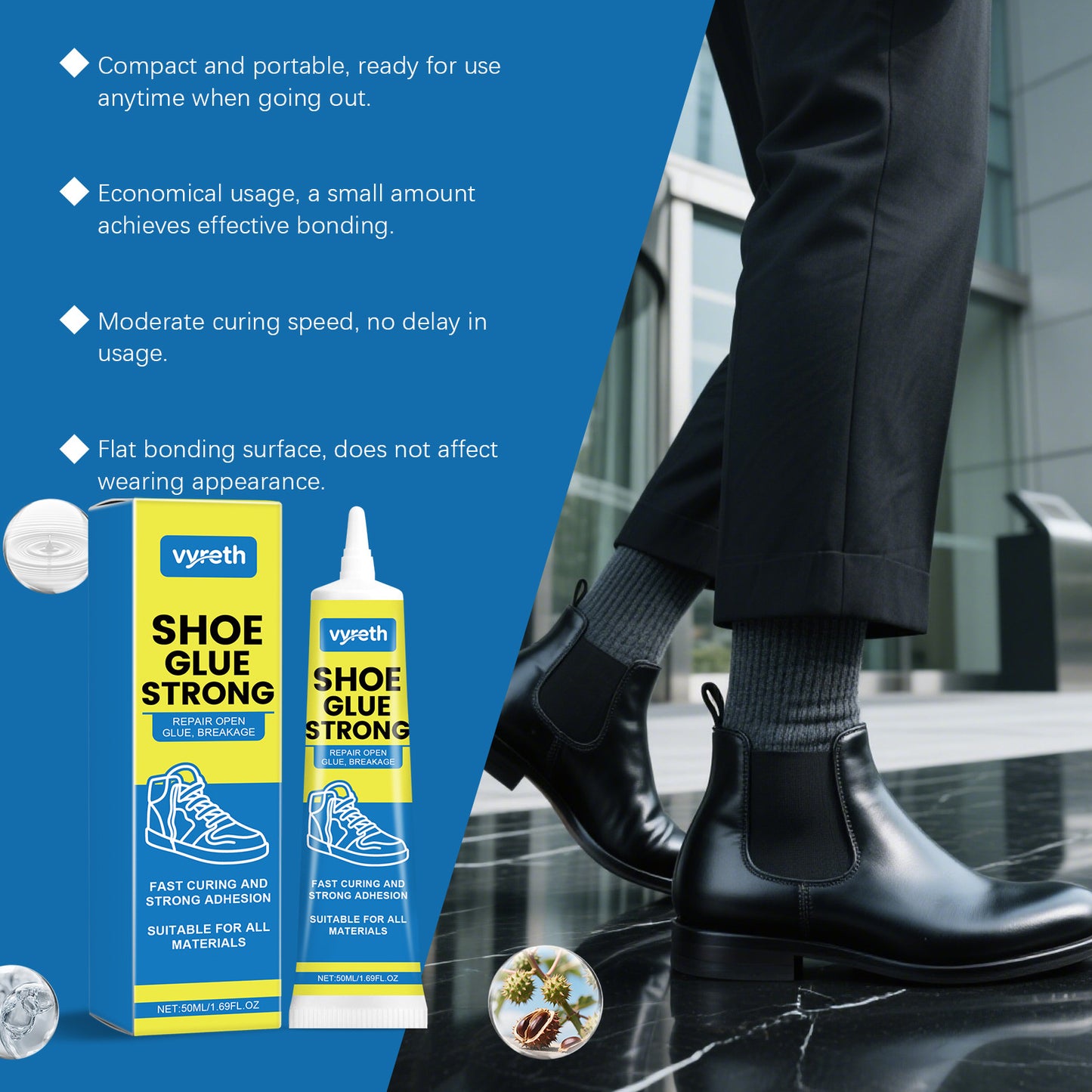Gentle Care Adhesive For Invisible Everyday Shoe Repairsportable Multi Purpose Sole Glue