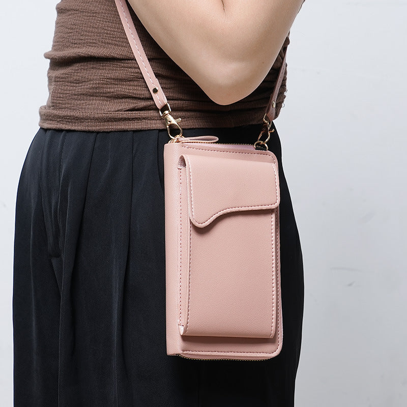 Fashionable Korean-style Shoulder And Crossbody Bag Womens Long Wallet