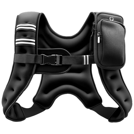 Weighted Vest, 10 Lbs Body Weight Vest For Men Women, With Reflective Stripe, Adjustable Buckle, Workout Equipment For Strength Training, Running, Jogging, Fitness, Muscle Building, Weight Loss