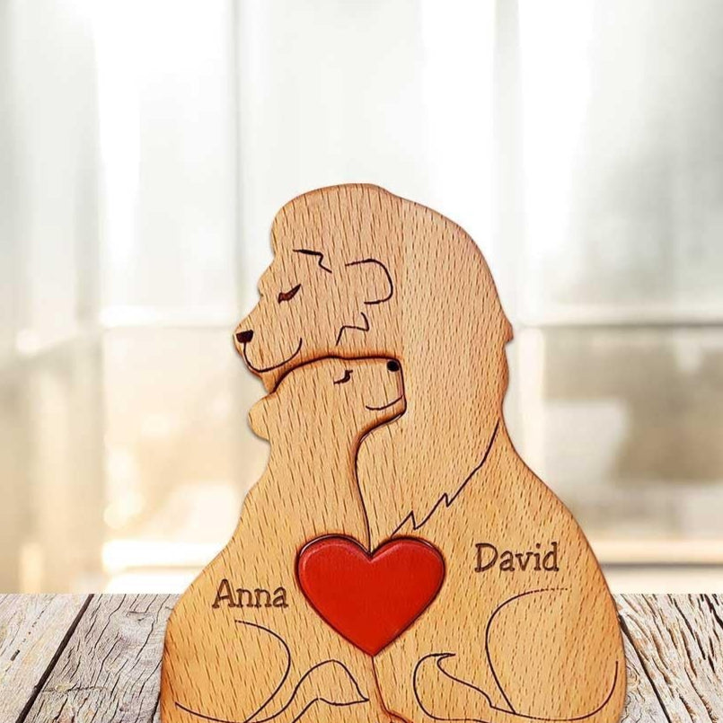 New Family Keepsake DIY Wooden Craft Puzzle Gift Ornament