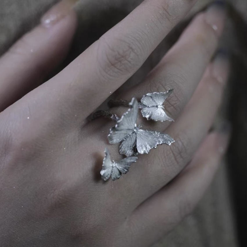 925 Sterling Silver Korean Plain Band Ring Minimalist Ins Open Ring