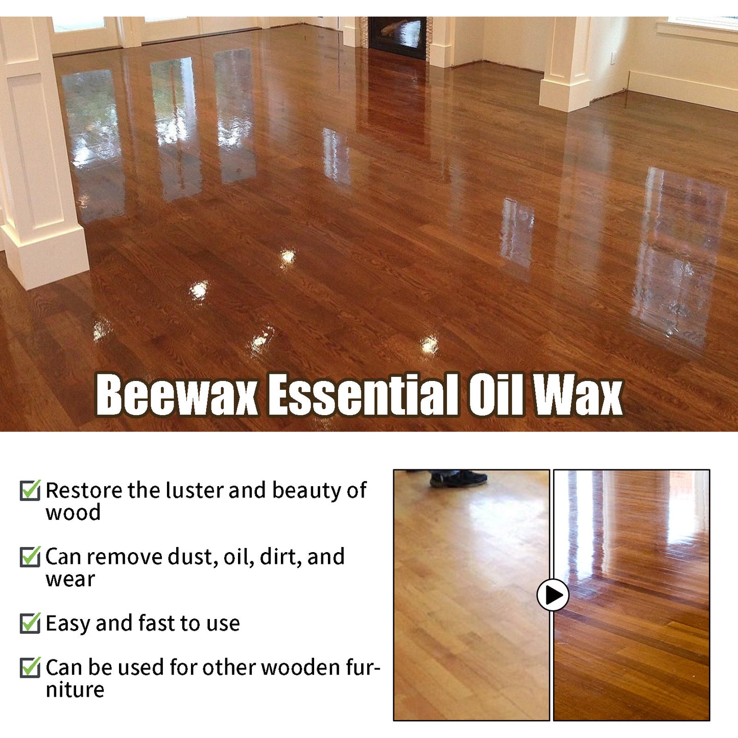 OUHOE Furniture Beeswax Spray Furniture And Floor Care, Polishing, Waterproofing, Crack Prevention, Scratch Prevention, Refurbishment And Maintenance Wax