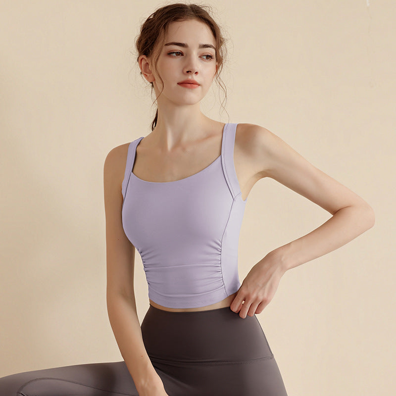 Fold Movement Underwear Women's Shockproof High Strength Running Beauty Back Yoga Clothes Vest