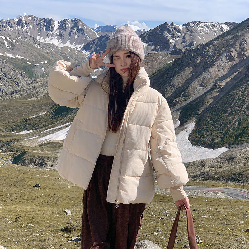 Winter Short Loose Thick Petite Coat Korean Version Cotton Jacket