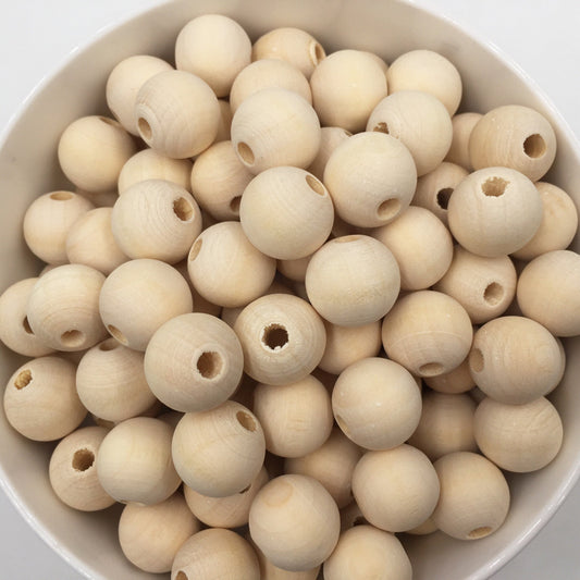 Wooden Bead Handmade Wood Color Theaceae Round Beads Ornament Accessories