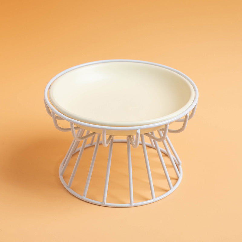 Elevated Pet Food Bowl Stand  Neck Support Feeding Rack For Cats And Dogs