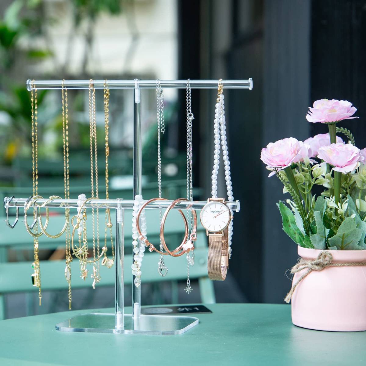 Acrylic Stand Cross-border Jewelry Display Rack For Necklaces And Hair Clips