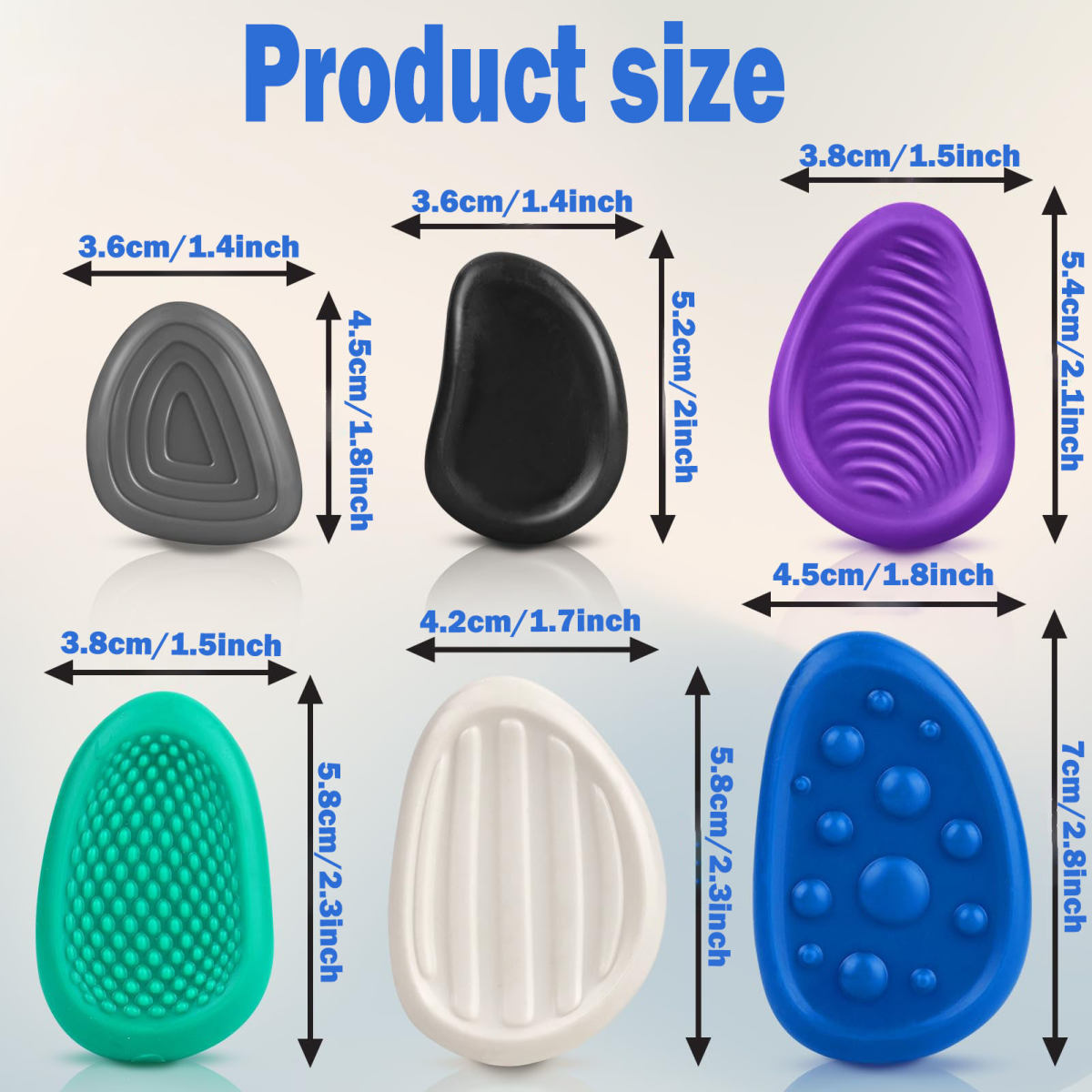 Childrens Sensory Stones Stress-relief Silicone Toys