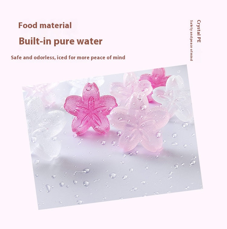 Cooling Iced Cherry Blossoms Can Be Recycled Ice Cubes Ice Maker