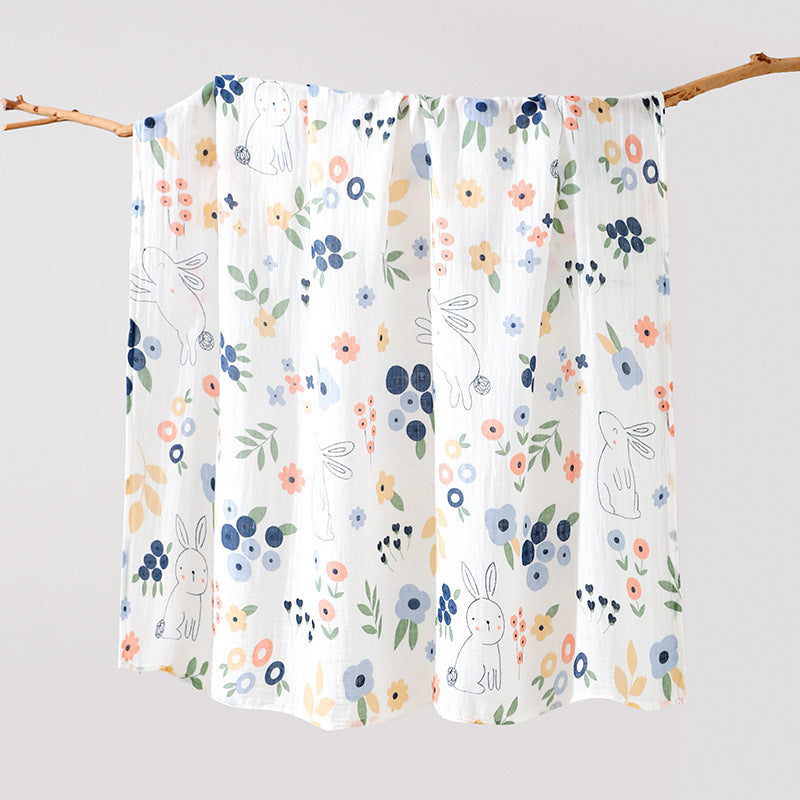 Double-layer Bamboo-cotton Baby Bath Towel Newborn Gauze