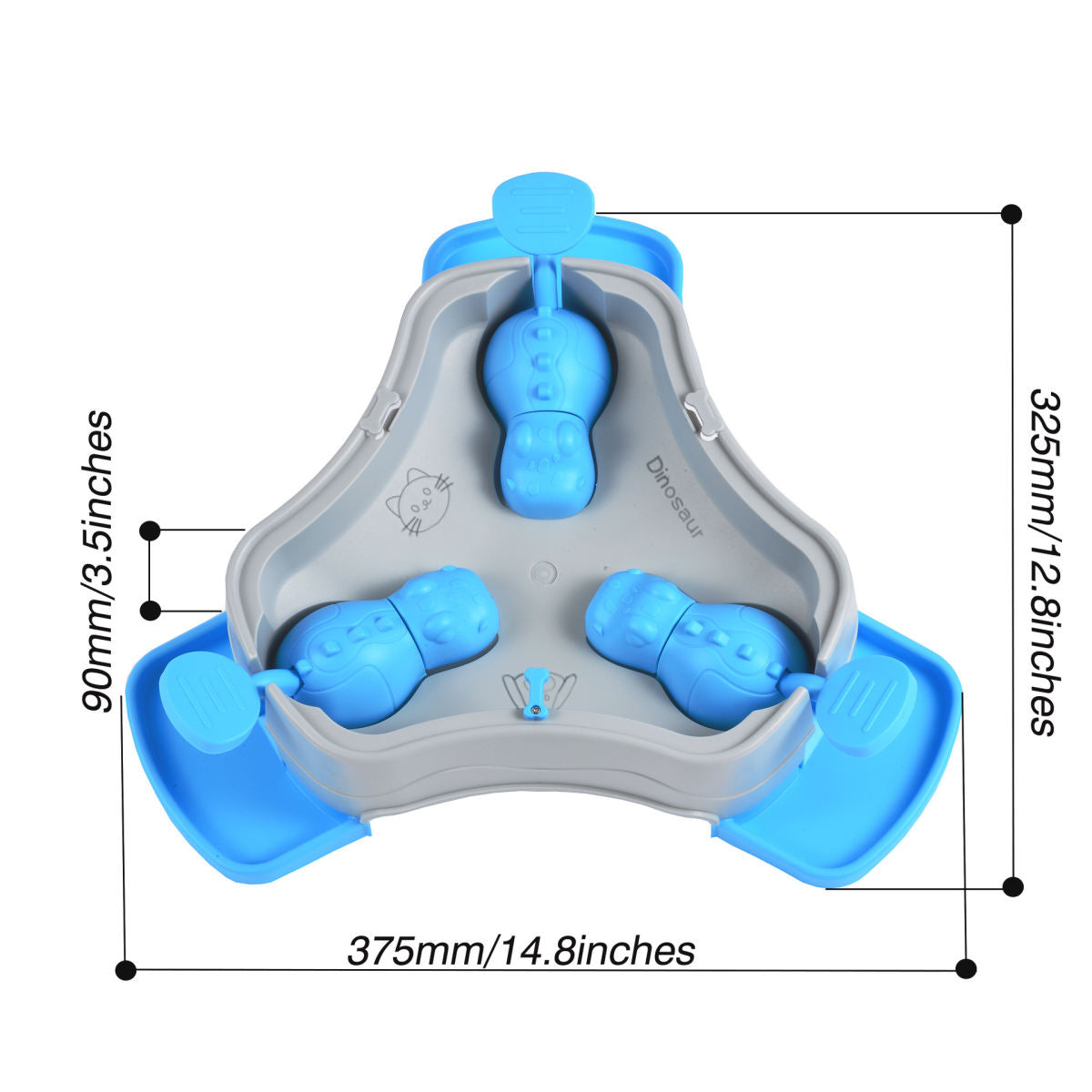 Pet Slow Feeder Toy Puzzle Press-to-Feed Dispenser