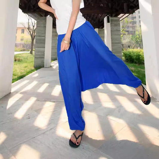 Ethnic Style Casual Yoga Dance Lantern Flying Squirrel Modal Wide Leg Pants