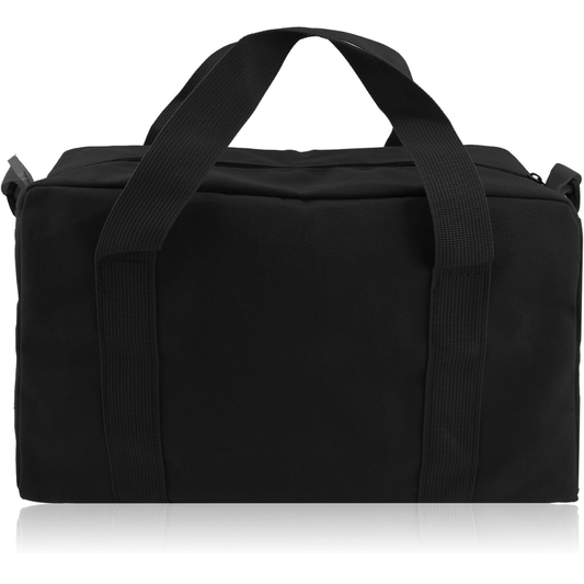 Small Tool Bag Close Top Wide Mouth Tool Organizer Bag Canvas Tool Storage Handbag Black 12 Inch