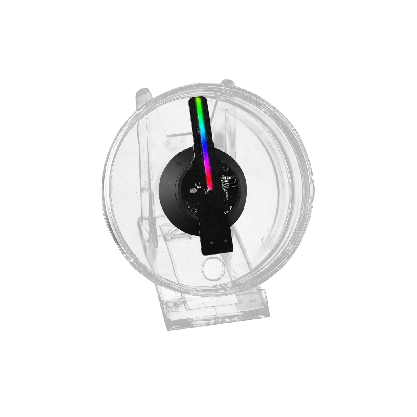 Wiilala 3D Holographic Fan, 4.7 Inch 3D Holographic Fan With WiFi Projector, Built-in Video - HD LED Holographic Disesktop Stand, LED Holographic Display Screen, Suitable For Shops, Bars, Gifts