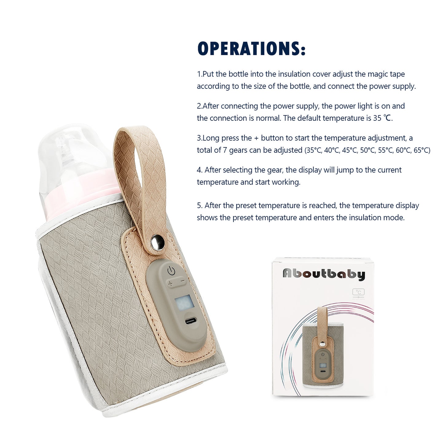 Insulation Feeding Bottle Bag Outdoor Travel Maternal And Child Constant Temperature Mummy Bag