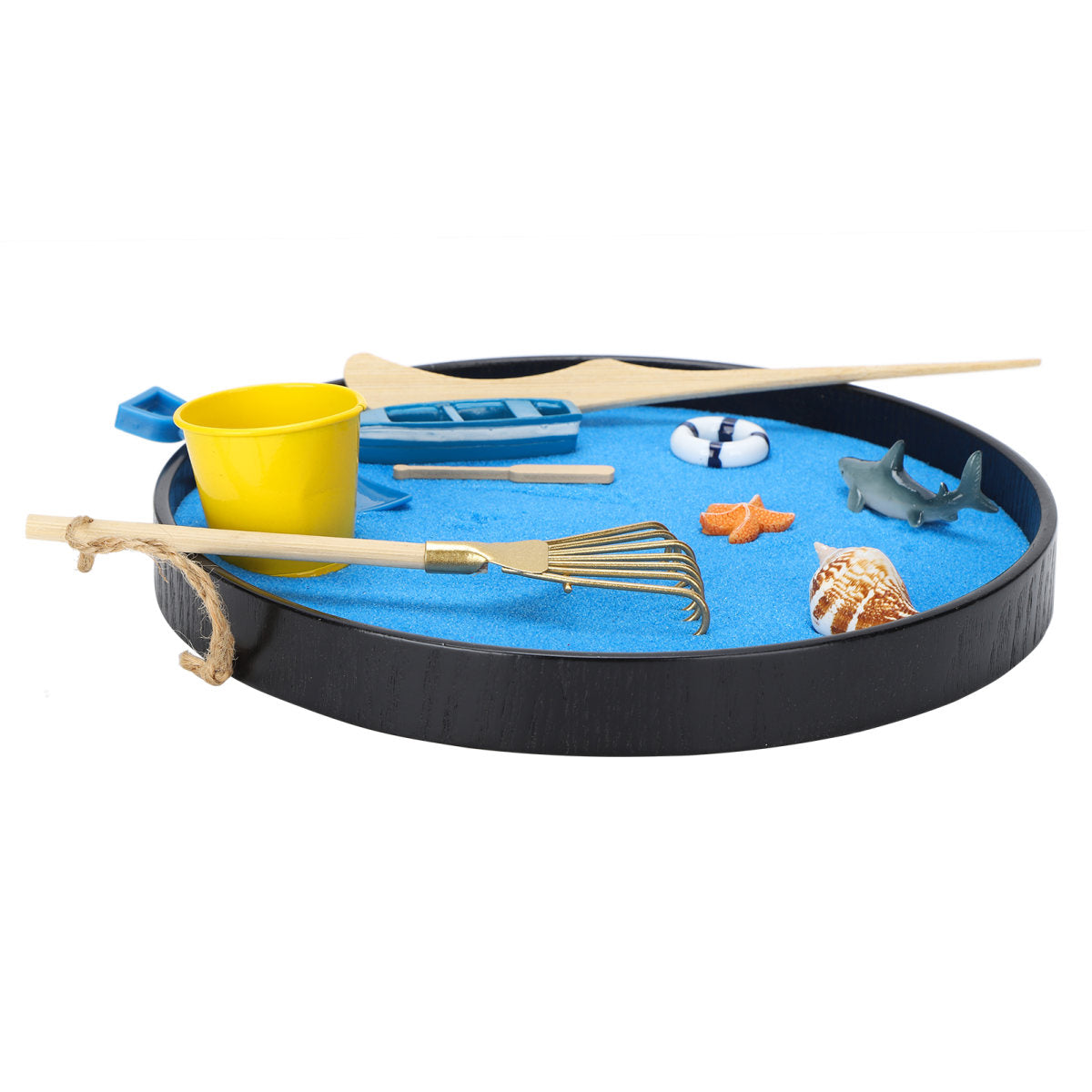 Sand Table Decoration Ocean Beach Micro Landscape Desktop Round Tray DIY Crafts Accessories