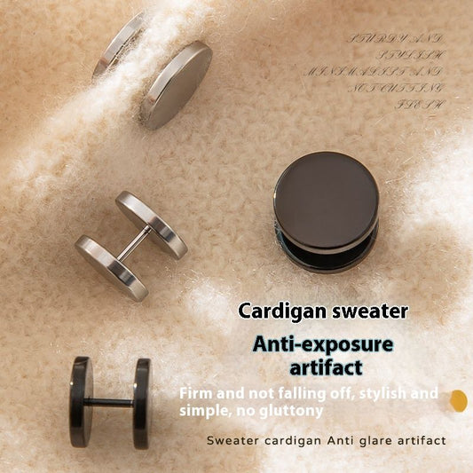 Brooch Fixed Cardigan Sweater Sweater Neckline Accessories Screw Buckle Line