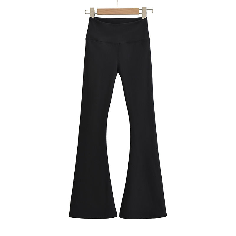 Thickened Sanded Fabric Yoga Bell-bottom Pants Women
