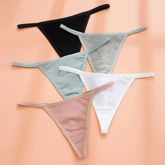 Womens Sport Yoga Cotton Underwear Striped Seamless