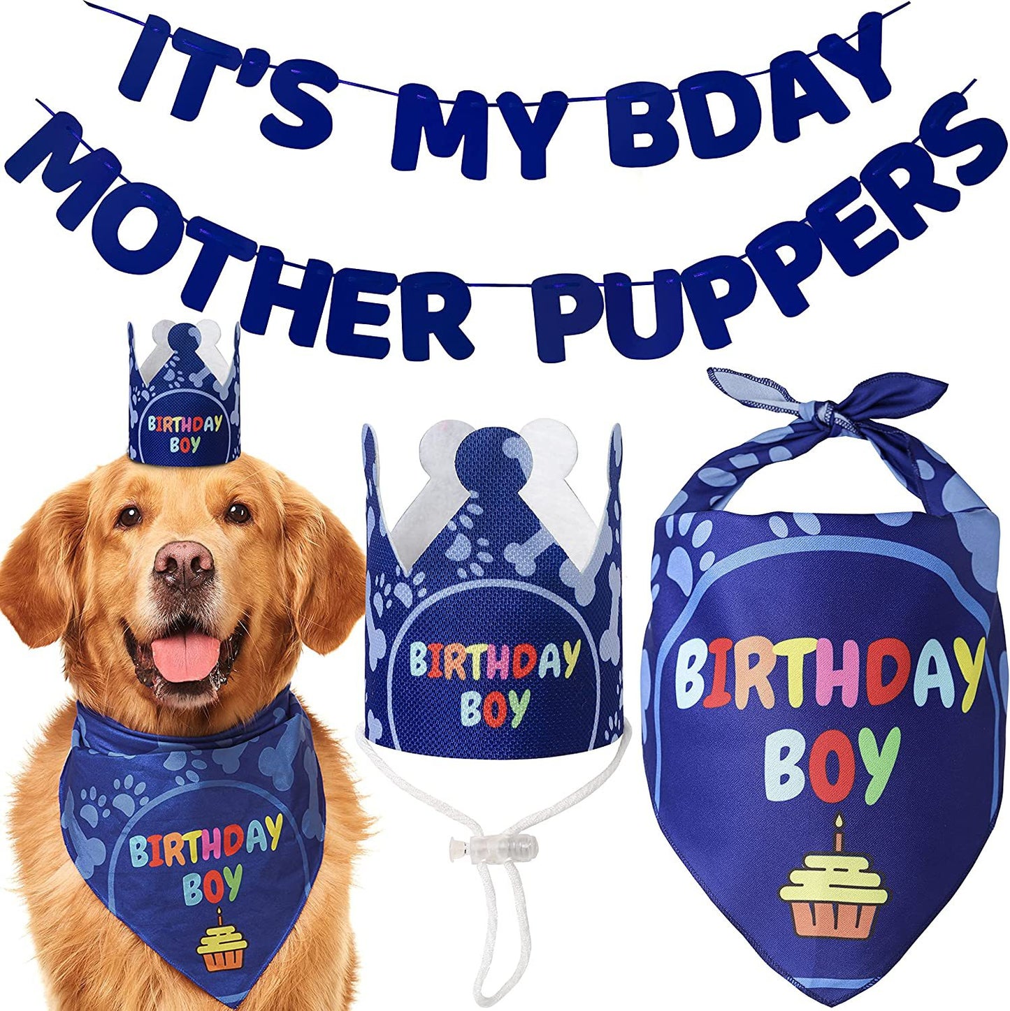 Pet Party Decorations Birthday Setup Pennant Banners
