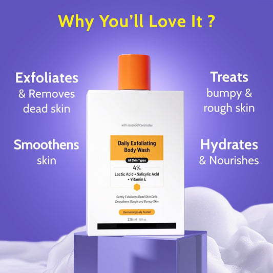 Exfoliating Body Wash For Full-body Cleansing And Scrubbing Away Dead Skin