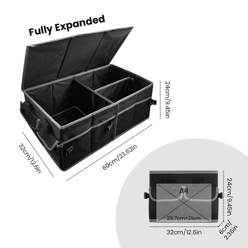 Black And Gray In-car Storage Box Multi-functional Car