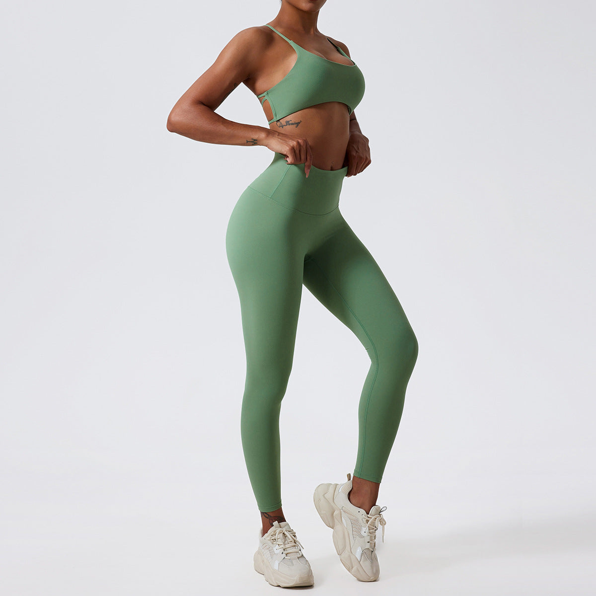 Nude Feel Yoga Suit Beauty Back Breathable Underwear Tight And Quick-drying