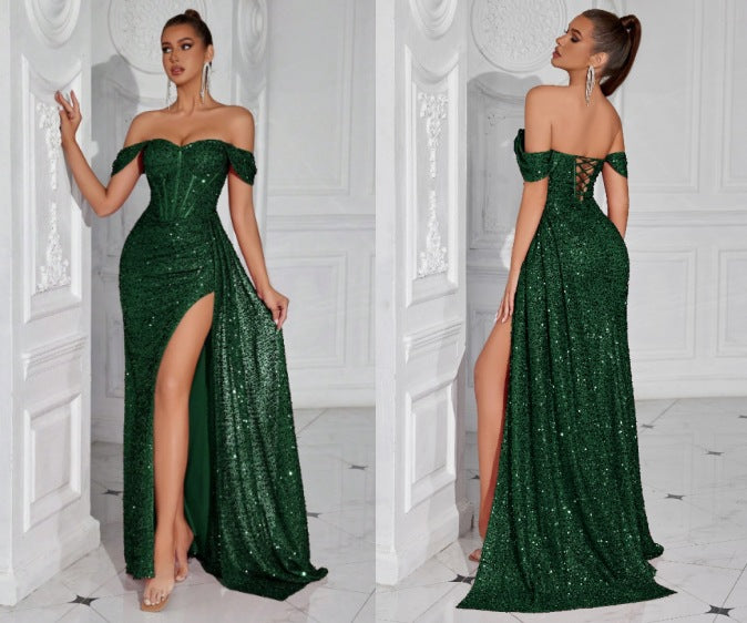 Best-selling Beaded Strapless Sexy Dress For Women