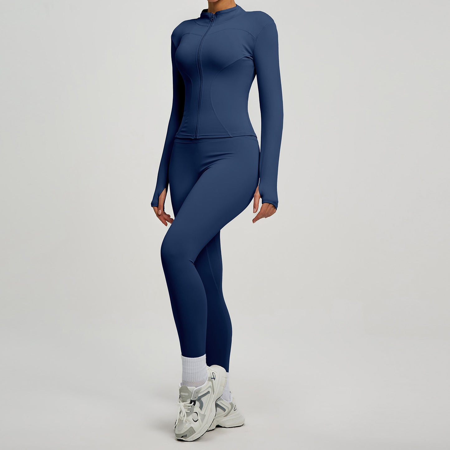 Fitness High-waist Butt-lifting Running Two-piece Set