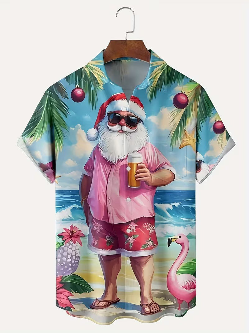 New 3D Digital-Print Christmas Shirt