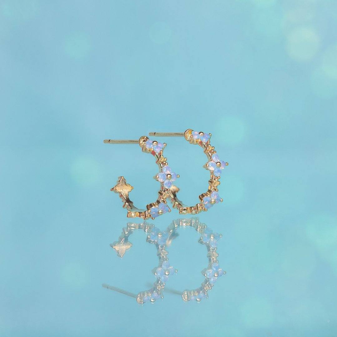 Flower Earrings With Picks And Drills