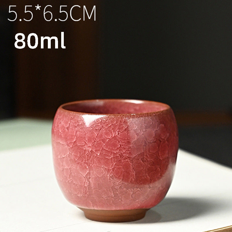 Ice Flower Dragon Egg Tea Bowl Always-standing Cup Anti-scald Ceramic Cooling Cup