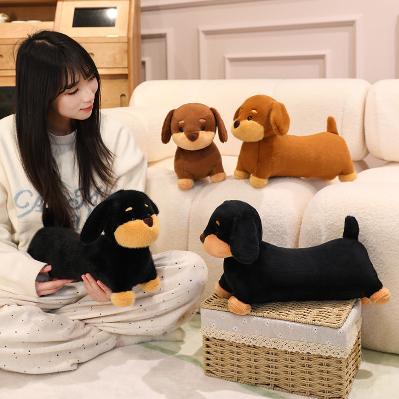 Cute Plush Sausage Puppy Doll Pillow Creative Gift Toys