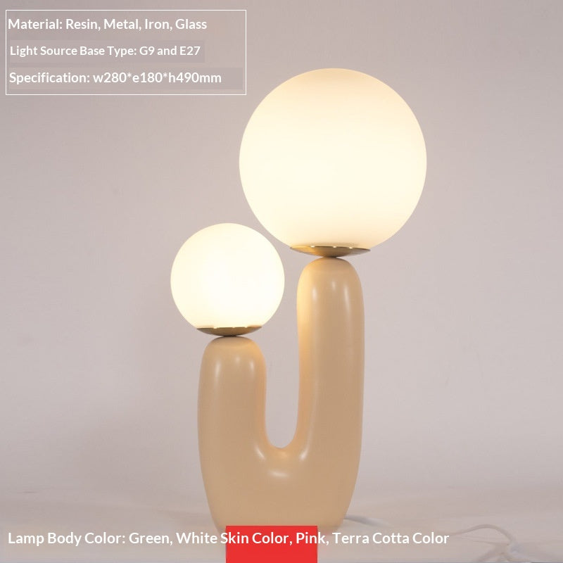 Internet-famous Resin Desk Lamp For The Study Or Bedroom