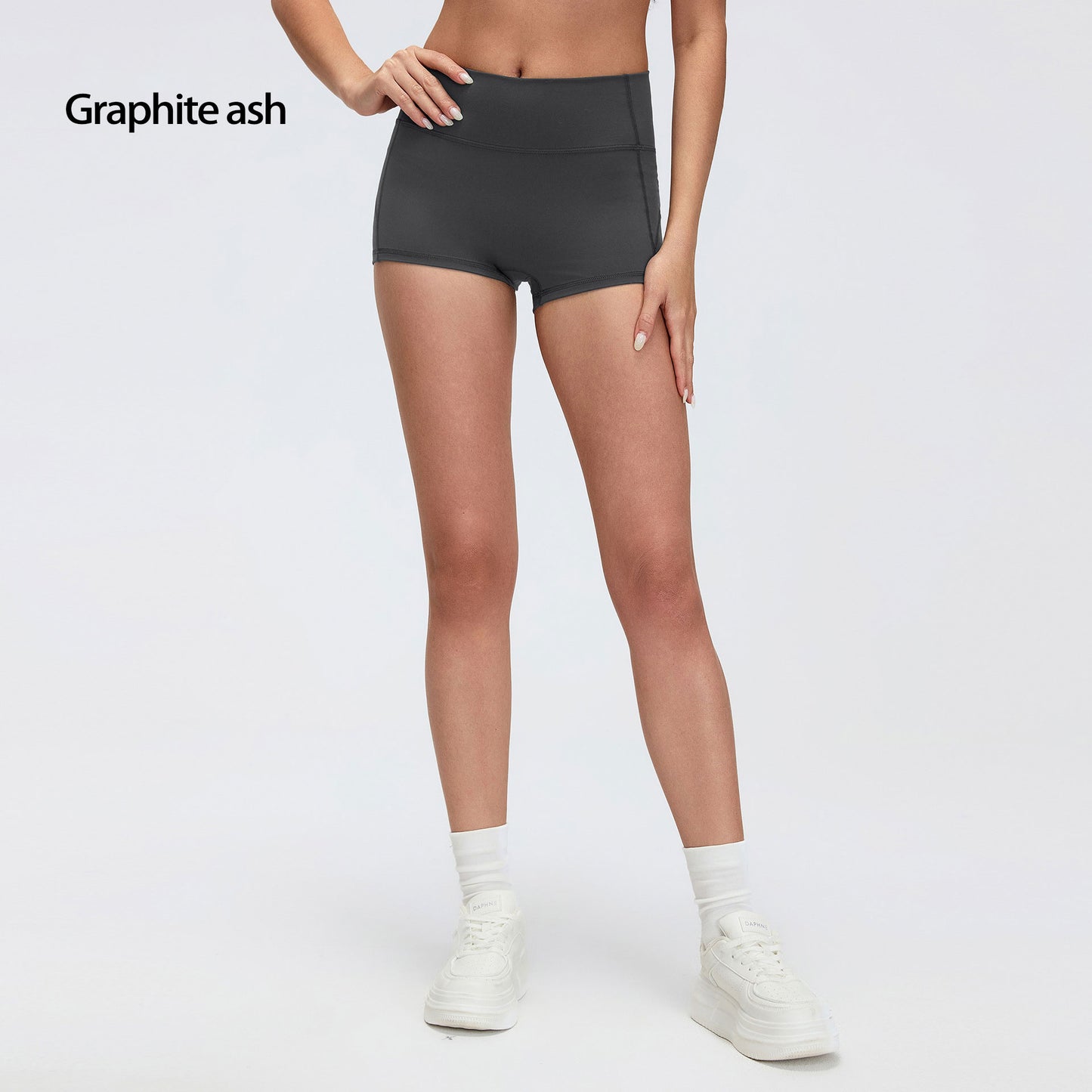Naked-feel Tight Stretch Yoga Pants Running Training 3-inch Shorts High-waist Butt-lifting Fitness Shorts Women's Summer