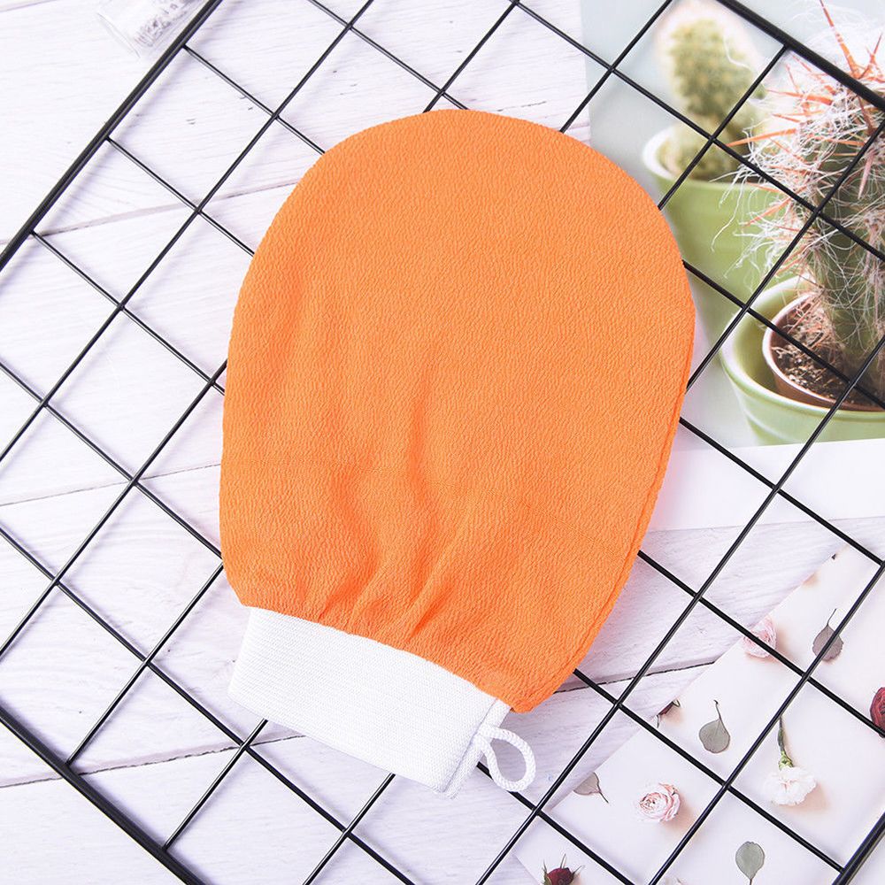Artificial Silk Rubbing Dead Skin Cutin Massage Bath Gloves Rubbing