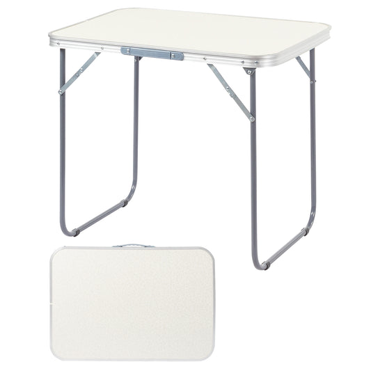 2.3ft Portable Aluminum Folding Camping Table, 70-50cm Lightweight Foldable Table For Outdoor Picnic, Indoor Dining
